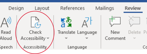 Use the accessibility checker to quickly find places that need accessibility attributes set up